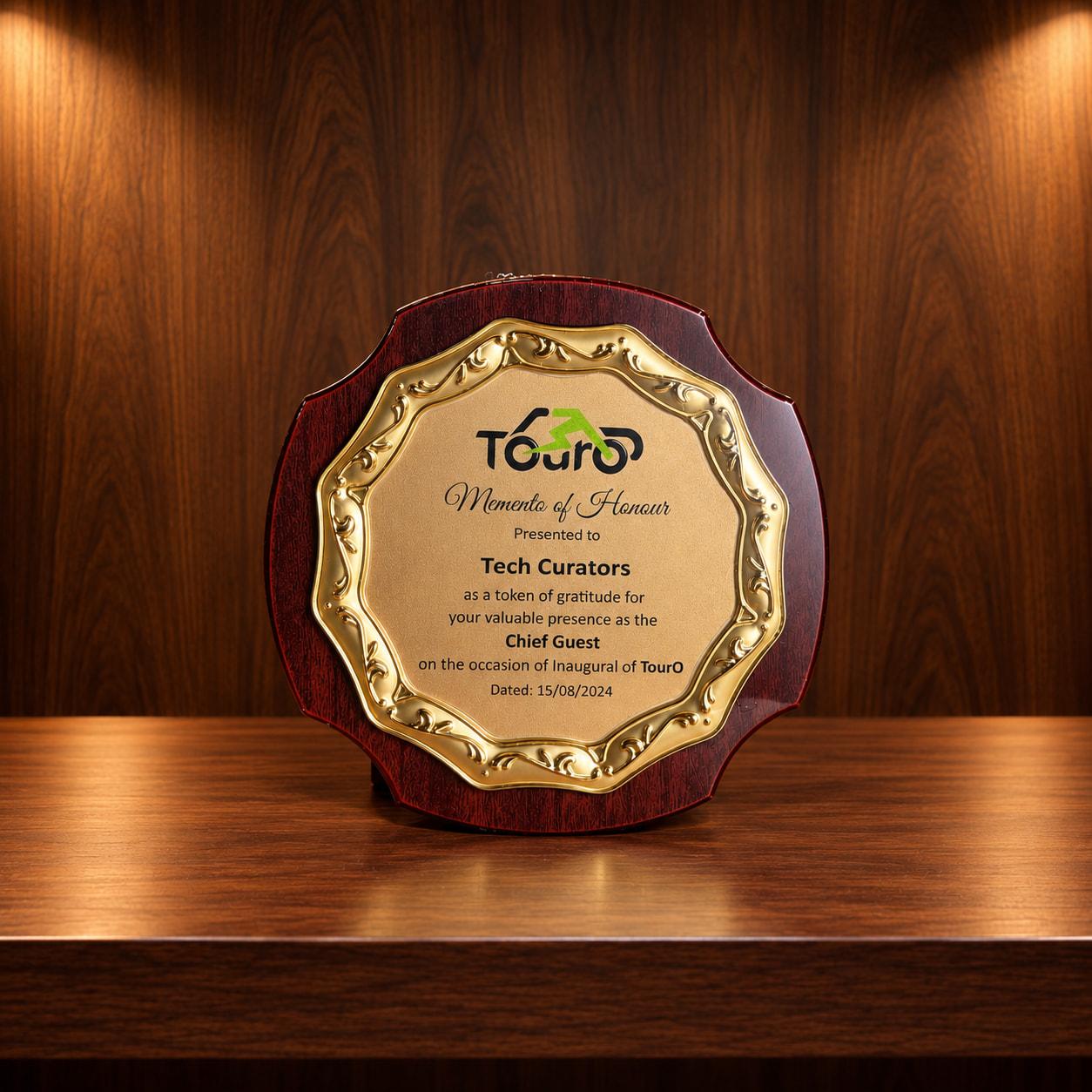 TourO Memento of Honour wooden plaque
