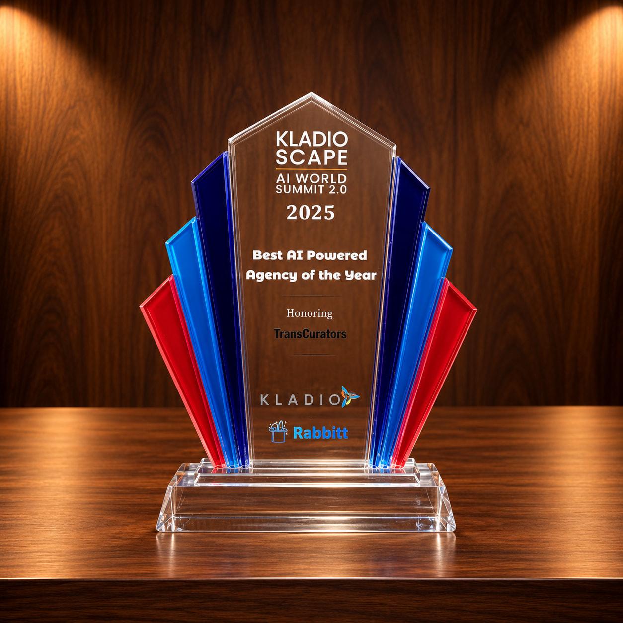 Best AI Powered Agency of the Year award