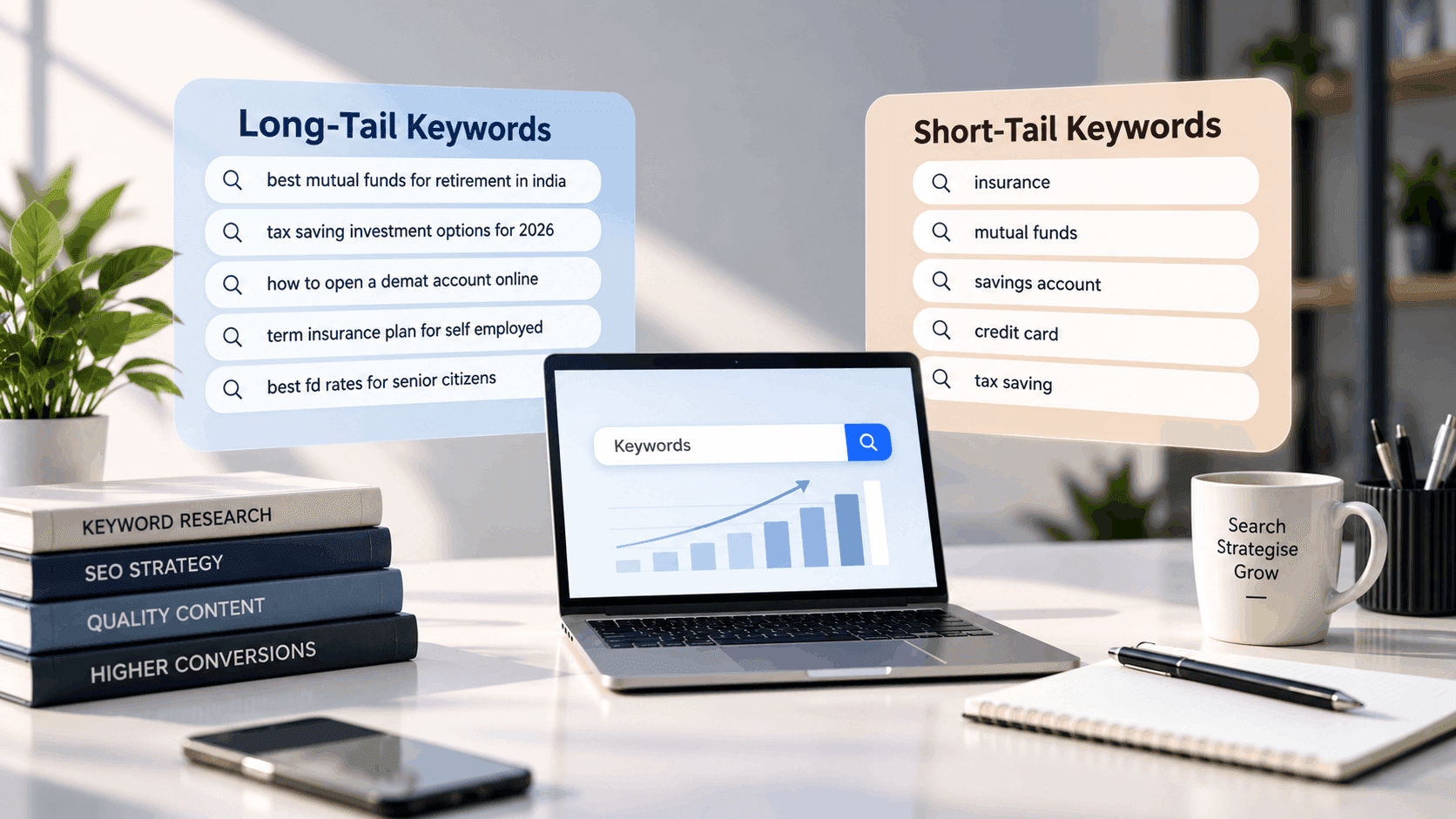 Long-Tail vs Short-Tail Keywords: Differences, Benefits & Strategy